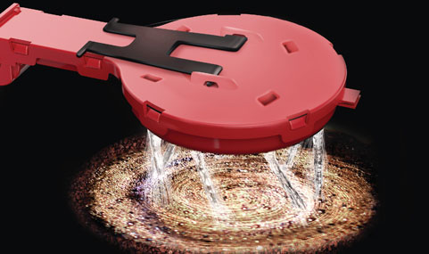 Vortex Technology showerhead.